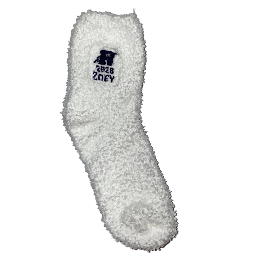 Rye Thunderbolts 2026 Graduation Cozy Gift Set – 1 Bath Bomb + Personalized Embroidered Fuzzy Sock