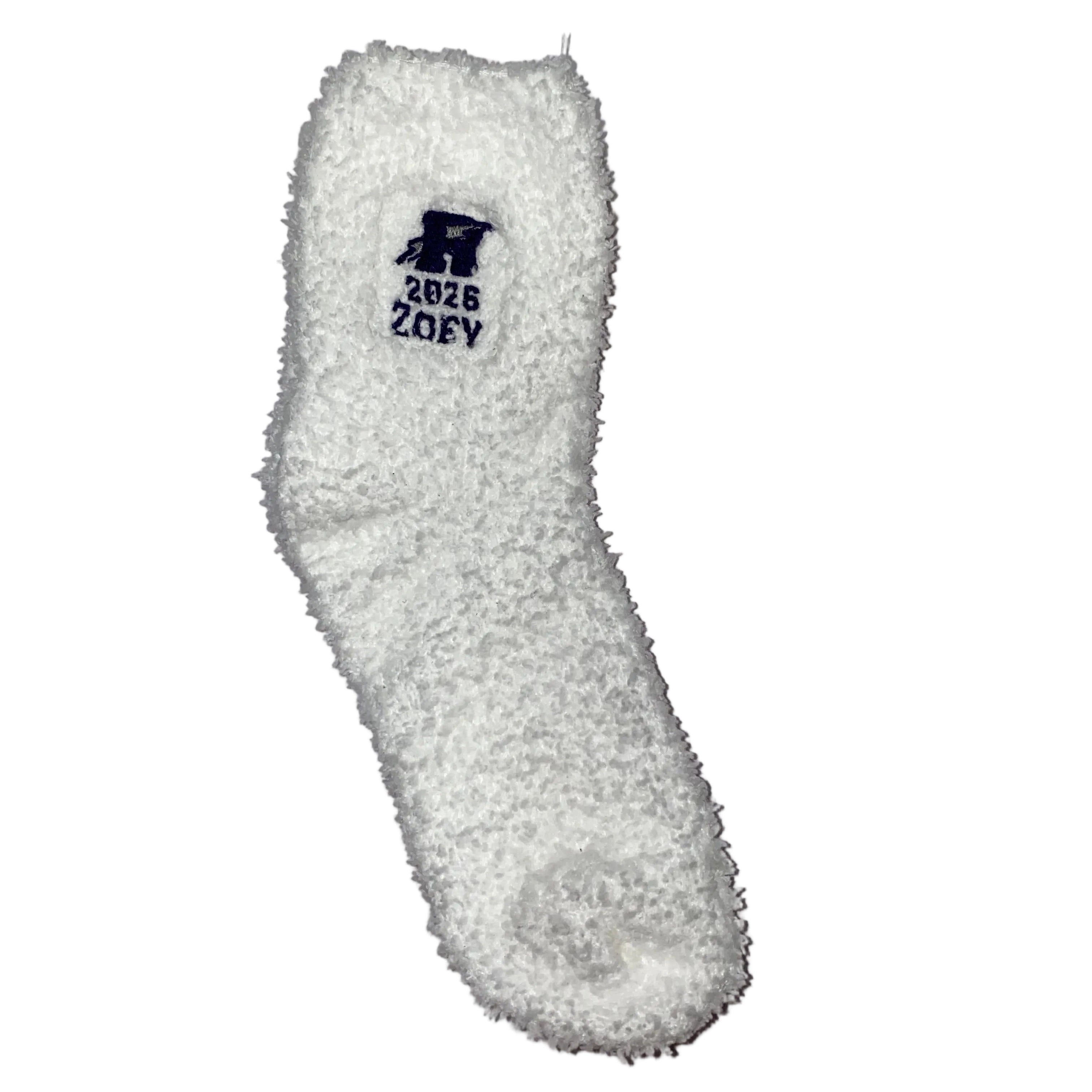Rye Thunderbolts 2026 Graduation Cozy Gift Set – 1 Bath Bomb + Personalized Embroidered Fuzzy Sock